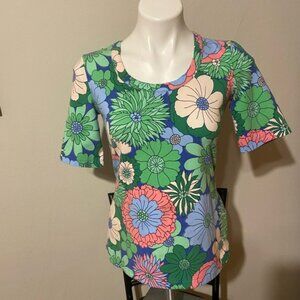 Talbots XS Floral Women's Top - Multicolor